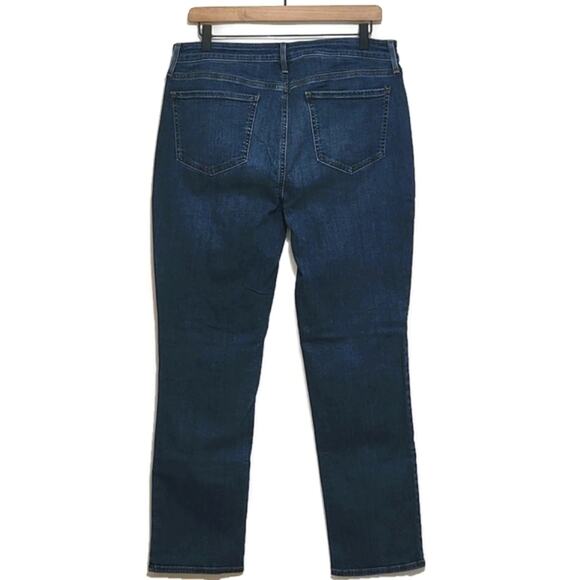 NYDJ Sheri Slim High Rise Straight Leg Blue Denim Jean Size 12P - Picture 8 of 16